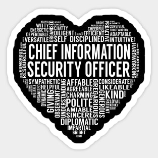 Chief Information Security Officer Heart Sticker